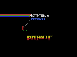 Pitfall title screen for Colecovision